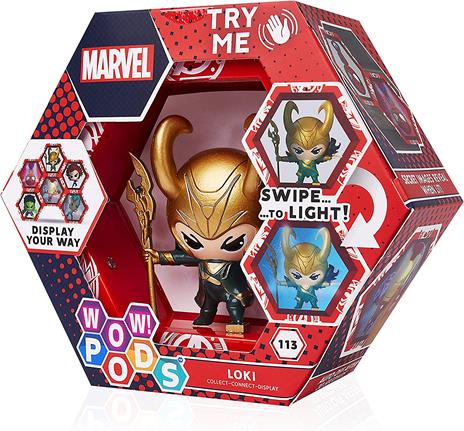 Wow! Pod Marvel Loki Led Figura Wow Stuff - Wow Pods
