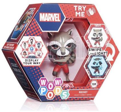 Wow! Pod Marvel Rocket Raccoon Led Figura Wow Stuff - Wow Pods
