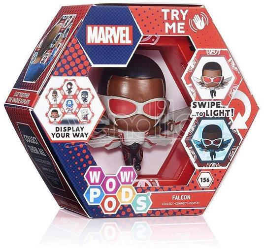 Wow! Pod Marvel Falcon Led Figura Wow Stuff - Wow Pods