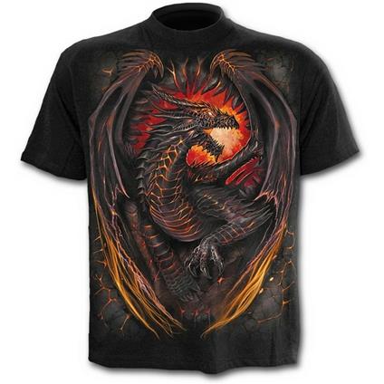 Dragon Furnace. T-Shirt Black