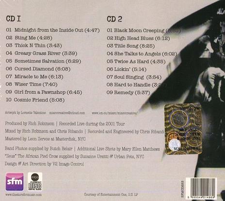 Live - CD Audio di Black Crowes - 2