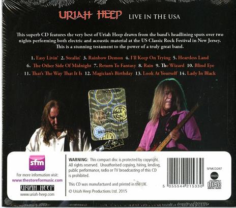 Live in the Usa - CD Audio di Uriah Heep - 2