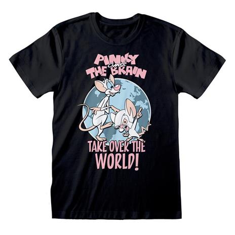 T-Shirt Unisex Tg. 2XL. Animaniacs: Take Over The World