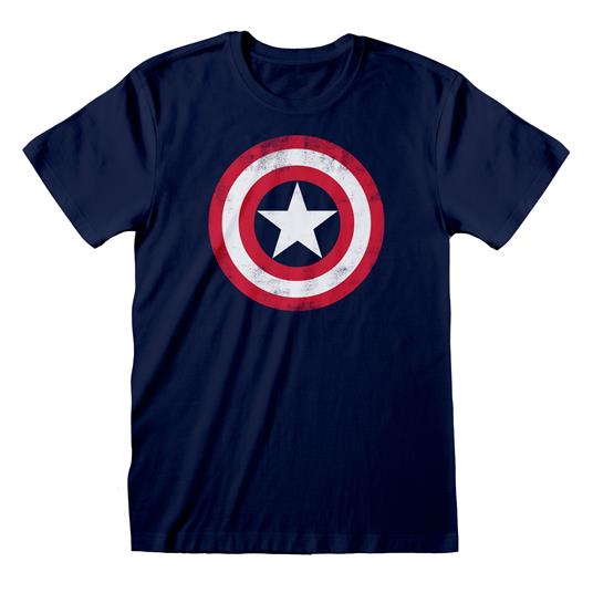 T-Shirt Unisex Tg. L. Marvel: Captain America Shield
