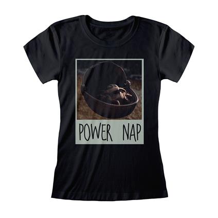 T-Shirt Donna Tg. S. Star Wars: The Mandalorian Power Nap