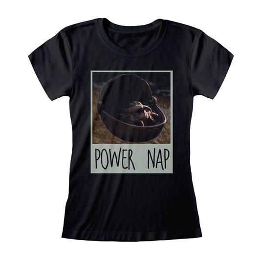 T-Shirt Donna Tg. S. Star Wars: The Mandalorian Power Nap