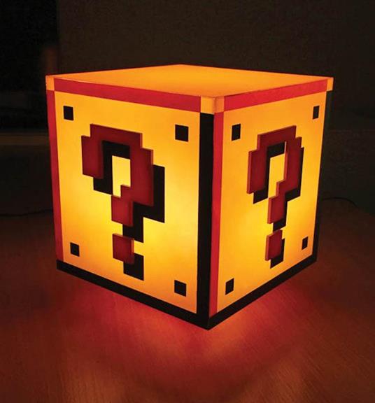 Lampada Super Mario. Question Block - Paladone - Idee regalo