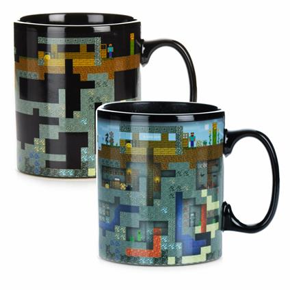 Paladone PP6585MCF Minecraft Tazza per il cambio termico XL, 550 ml, in gres porcellanato