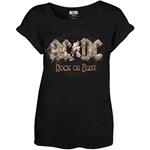 T-Shirt Donna AC/DC. Rock Or Bust