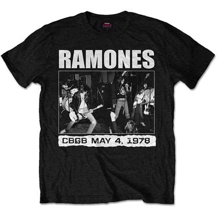 T-Shirt Unisex Tg. L Ramones. Cbgb 1978