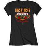 T-Shirt Donna Tg. 2XL Guns N' Roses. Welcome To The Jungle Black