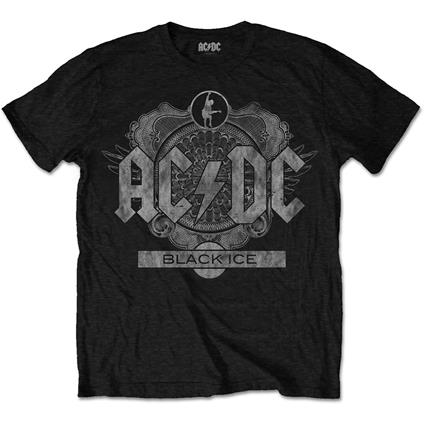 T-Shirt Unisex Tg. L Ac/Dc . Black Ice