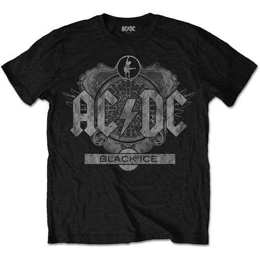 T-Shirt Unisex Tg. L Ac/Dc . Black Ice