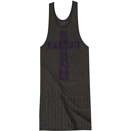 Vestito Donna Tg. M Black Sabbath. Vintage Cross With Tassels