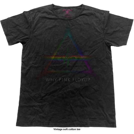 T-Shirt Unisex Tg. XL Pink Floyd. Why Vintage Finish
