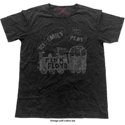T-Shirt Unisex Tg. L Pink Floyd. Emily Vintage Finish
