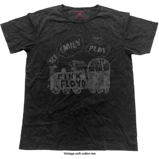 T-Shirt Unisex Tg. L Pink Floyd. Emily Vintage Finish