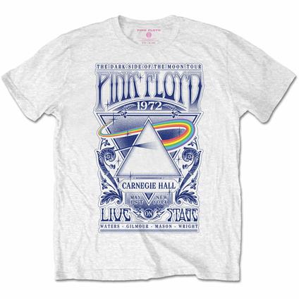 T-Shirt Unisex Tg. S Pink Floyd. Carnegie Hall Poster