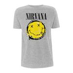T-Shirt Unisex Tg. S Nirvana. Smiley Splat