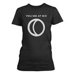 You Me At Six. Half Moon T-Shirt, Girlie Womens: 12