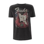 Fender. Distressed Guitar Jazzmaster  T-Shirt Unisex Tg. L