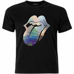 T-Shirt Unisex Tg. M Rolling Stones. Foil Tongue