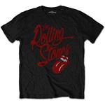 T-Shirt Unisex Tg. M. Rolling Stones Script Logo Soft-Hand Inks