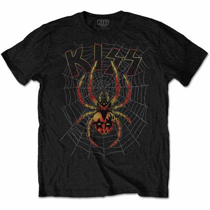 T-Shirt Unisex Tg. L Kiss. Spider