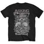 Asking Alexandria Men'S Tee: Skull Stack Retail Pack Medium