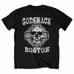 Small Godsmack Men's Tee: Boston Skull