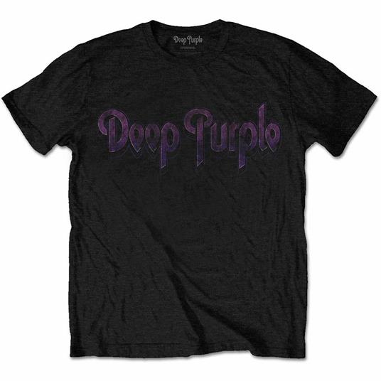 Medium Deep Purple Men'S Tee: Vintage Logo