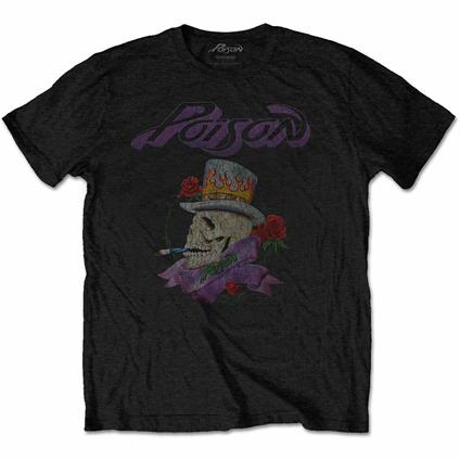 Medium Poison Men'S Tee: Smoking Skull