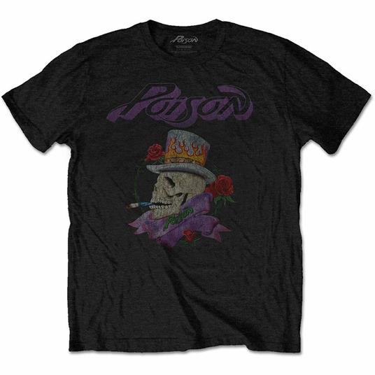 Medium Poison Men'S Tee: Smoking Skull