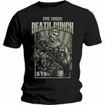 T-Shirt Unisex Five Finger Death Punch. War Soldier. Taglia L
