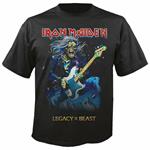 T-Shirt Unisex Tg. M. Iron Maiden: Eddie On Bass