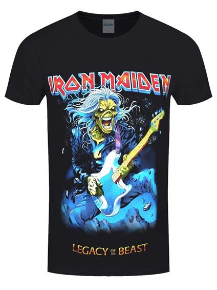 T-Shirt Unisex Tg. XL. Iron Maiden: Eddie On Bass