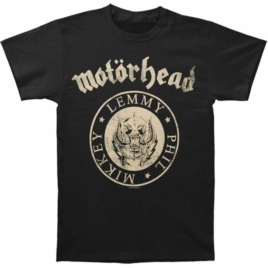 T-Shirt Unisex Motorhead. Undercover Seal Newsprint. Taglia M