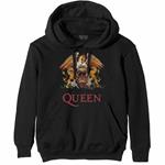 Felpa Con Cappuccio Unisex Tg. S. Queen: Classic Crest