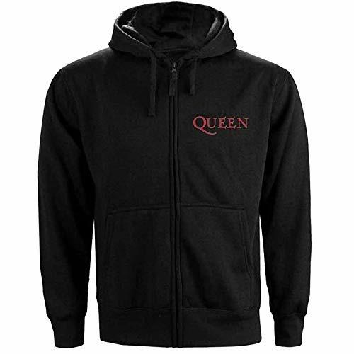 Felpa Con Cappuccio Unisex Tg. XL. Queen: Classic Crest Zip