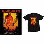 T-Shirt Unisex Tg. M. Iron Maiden: The Wicker Man Fire