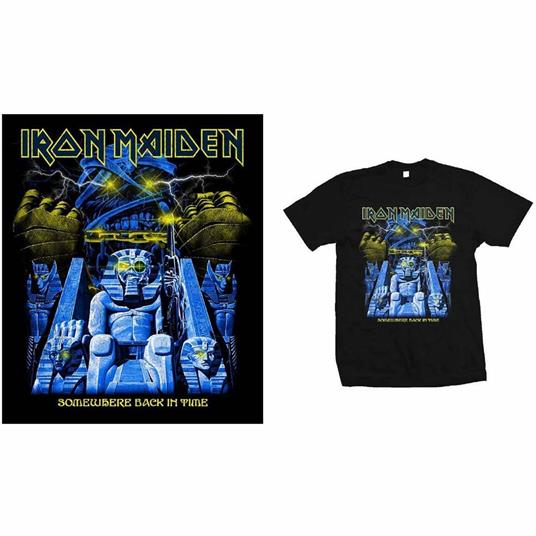 T-Shirt Unisex Tg. XL. Iron Maiden: Back In Time Mummy