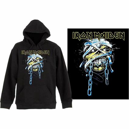 Felpa Con Cappuccio Unisex Tg. L. Iron Maiden: Powerslave