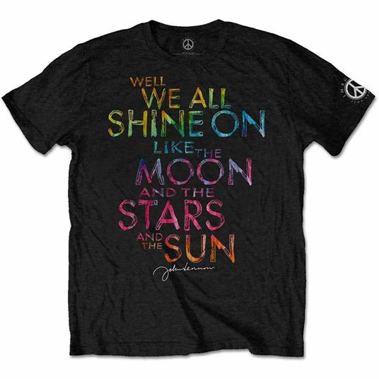 T-Shirt Unisex Tg. L. John Lennon: Shine On