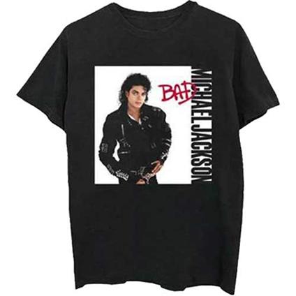 T-Shirt Unisex Tg. L. Michael Jackson: Bad