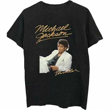 T-Shirt Unisex Tg. L. Michael Jackson: Thriller White Suit