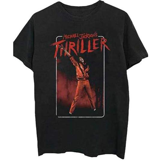 T-Shirt Unisex Tg. L. Michael Jackson: Thriller White Red Suit