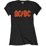 T-Shirt Donna Tg. M. Ac/Dc - Logo Black