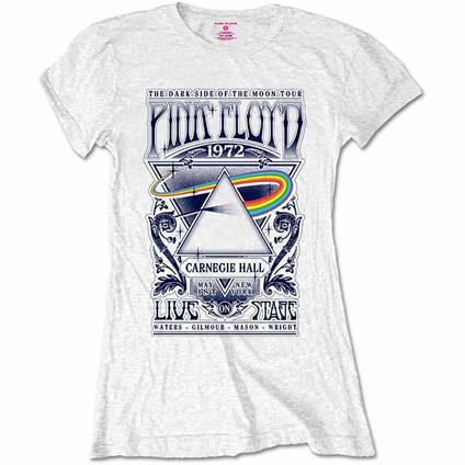T-Shirt Donna Tg. L. Pink Floyd - Carnegie Hall Poster