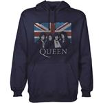 Felpa Con Cappuccio Unisex Tg. M. Queen - Union Jack