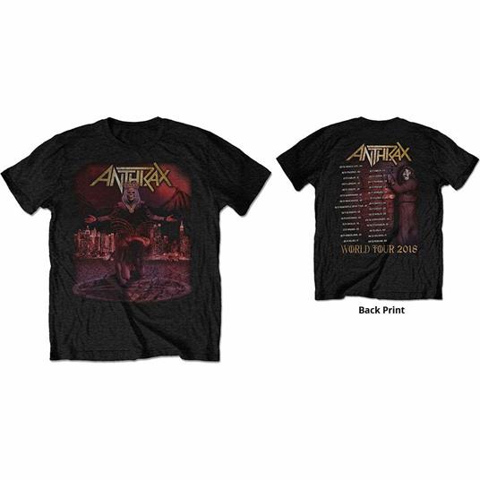 T-Shirt Unisex Tg. S. Anthrax: Bloody Eagle World Tour 2018